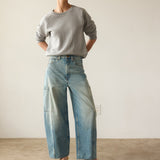 Jamie Haller - The Baggy Painter Crop in Worn Indigo