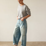 Jamie Haller - The Baggy Painter Crop in Worn Indigo