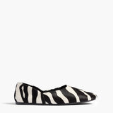 Khaite - Jane Flat in Zebra Haircalf