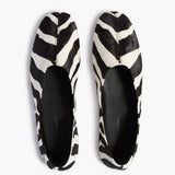 Khaite - Jane Flat in Zebra Haircalf