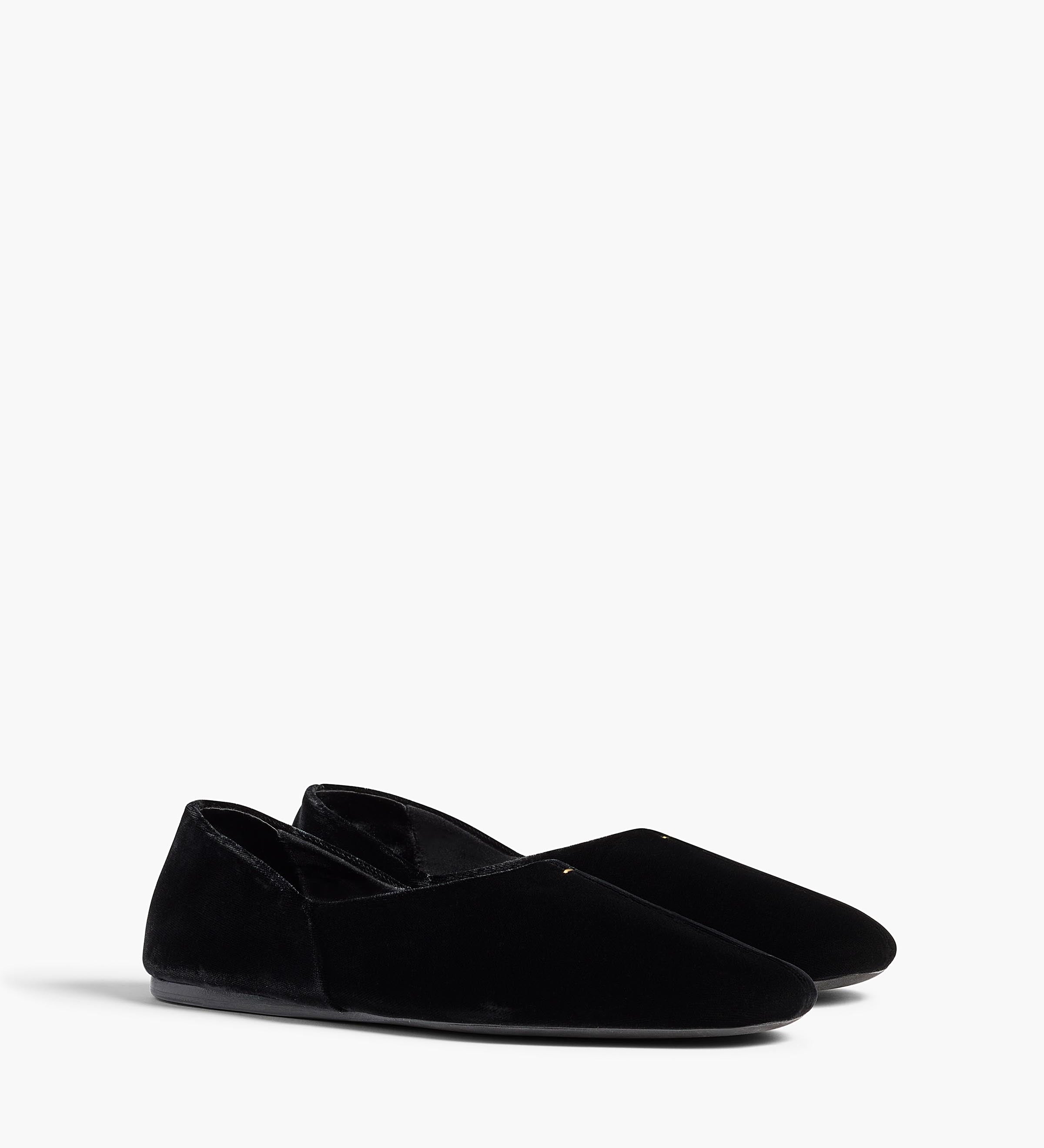 Khaite - Jane Flat in Black Velvet