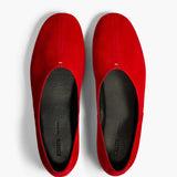 Khaite - Jane Flat in Lipstick Suede