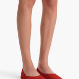 Khaite - Jane Flat in Lipstick Suede