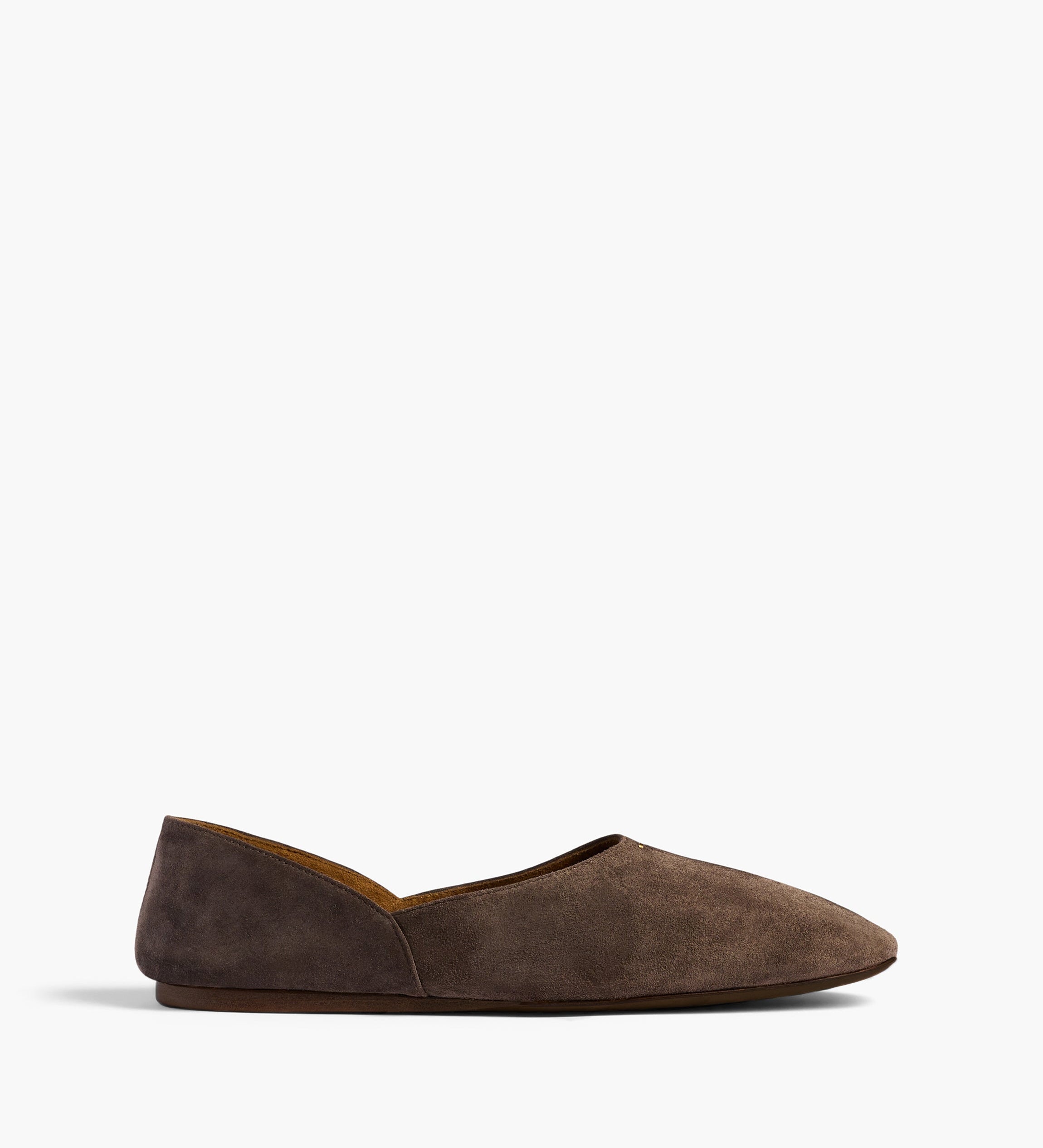 Khaite - Jane Flat in Sable Suede