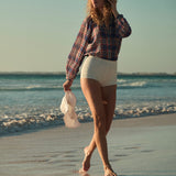 DÔEN - JANIS TOP -- CÔTE D'AZUR PLAID