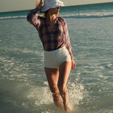 DÔEN - JANIS TOP -- CÔTE D'AZUR PLAID