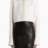 Khaite - Jasen Top in Cream Linen