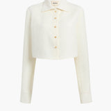 Khaite - Jasen Top in Cream Linen
