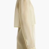 Khaite - Jasen Top in Pale Yellow Organza
