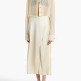 Khaite - Jasen Top in Pale Yellow Organza