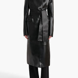 Khaite - Jelson Coat in Black Leather
