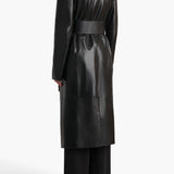 Khaite - Jelson Coat in Black Leather