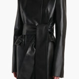 Khaite - Jelson Coat in Black Leather