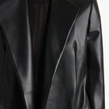 Khaite - Jelson Coat in Black Leather