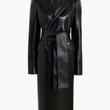 Khaite - Jelson Coat in Black Leather