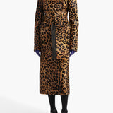 Khaite - Jelson Coat in Leopard Print Haircalf