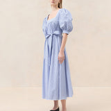 Loeffler Randall - Jessa Blue/Cream Plaid Dress