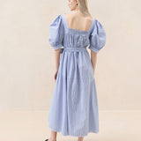 Loeffler Randall - Jessa Blue/Cream Plaid Dress