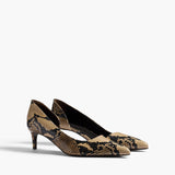 Khaite - Jett D'Orsay Low Pump in Python - Embossed Taupe