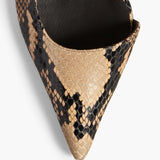 Khaite - Jett D'Orsay Low Pump in Python - Embossed Taupe