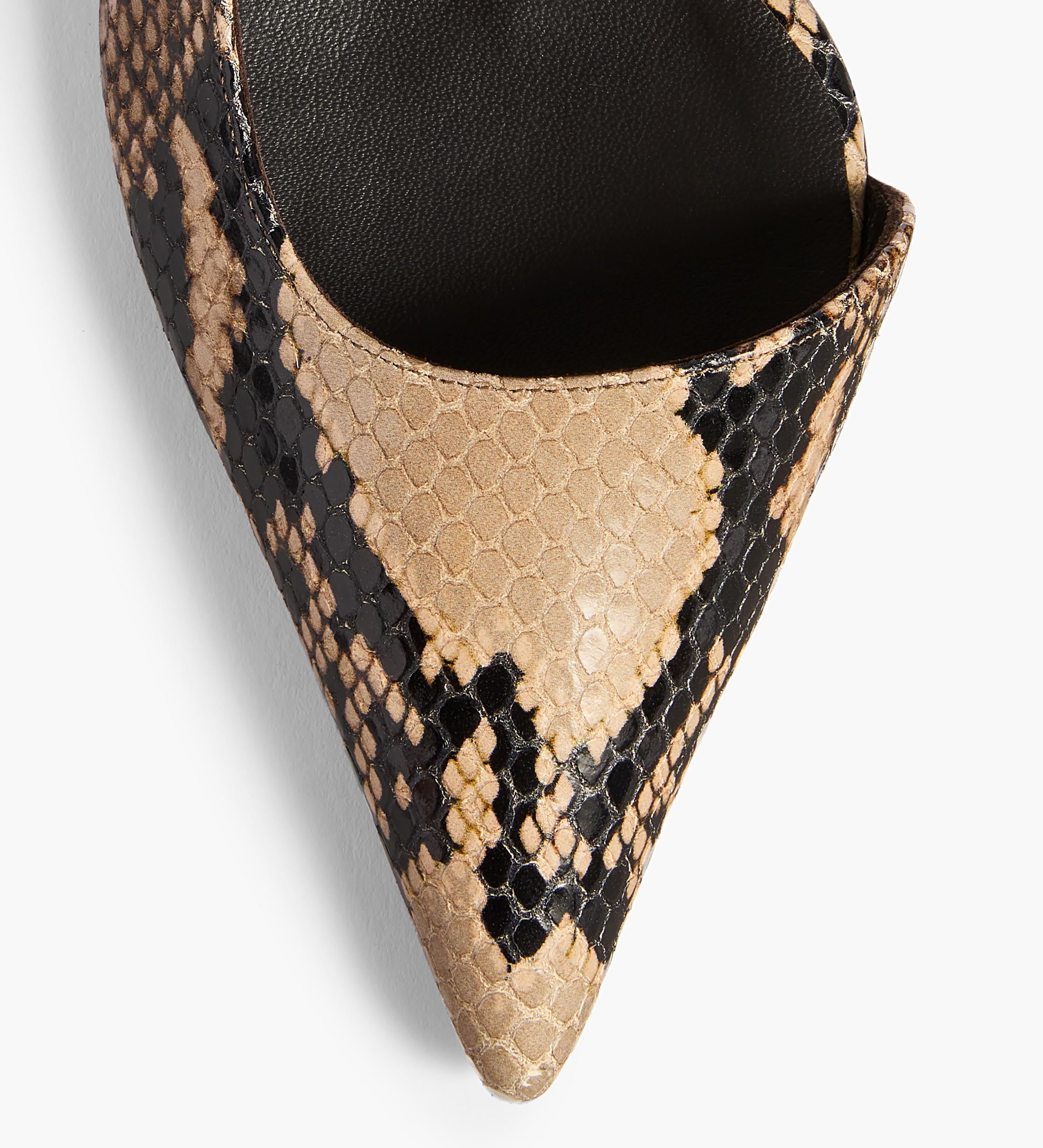 Khaite - Jett D'Orsay Low Pump in Python - Embossed Taupe