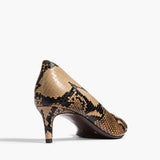 Khaite - Jett D'Orsay Low Pump in Python - Embossed Taupe