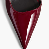 Khaite - Jett D'Orsay Pump in Oxblood Patent Leather