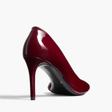 Khaite - Jett D'Orsay Pump in Oxblood Patent Leather