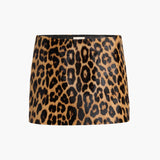 Khaite - Jett Skirt in Leopard Print Haircalf