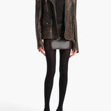 Khaite - Jett Skirt in Mud Leather