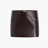 Khaite - Jett Skirt in Mud Leather