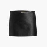 Khaite - Jett Skirt in Black Leather