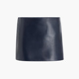 Khaite - Jett Skirt in Dark Navy Leather