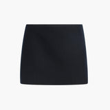 Khaite - Jett Skirt in Dark Navy with Stripe