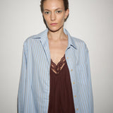 Jamie Haller - The Weekend Shirt in Baby Blue Stripe