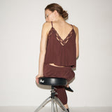 Jamie Haller - The Deep V Cami in Burgundy