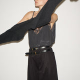 Jamie Haller - The V Fave Cashmere Sweater in Charcoal