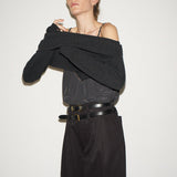 Jamie Haller - The V Fave Cashmere Sweater in Charcoal