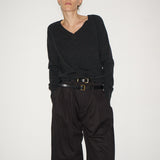 Jamie Haller - The V Fave Cashmere Sweater in Charcoal