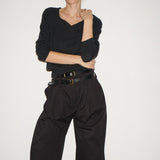Jamie Haller - The V Fave Cashmere Sweater in Charcoal
