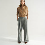 Jamie Haller - The Triple Pleat Trouser in Pepper