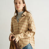 Jamie Haller - The Weekend Shirt in Honey Plaid