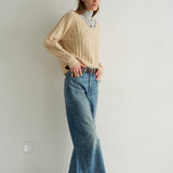 Jamie Haller - The Cable V Fave in Creme