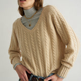 Jamie Haller - The Cable V Fave in Creme