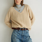 Jamie Haller - The Cable V Fave in Creme