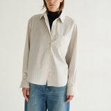 Jamie Haller - The Weekend Shirt in Tan Stripe
