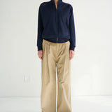Jamie Haller - The Triple Pleat Pant in Tan