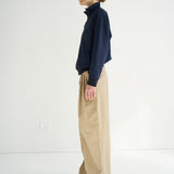 Jamie Haller - The Triple Pleat Pant in Tan