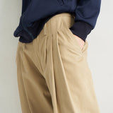 Jamie Haller - The Triple Pleat Pant in Tan