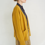 Jamie Haller - The Welt Pocket Cashmere Cardigan in Gold
